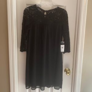AS U WISH Women’s 3/4 length sleeve black dress. Size Small